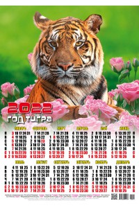 00001 Властелин - 2022 (Листовой настенный календарь формат А2)