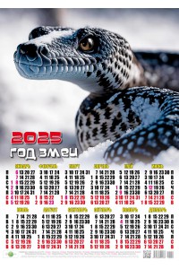 00009 Полярник - 2025 (Листовой настенный календарь, формат А2)