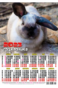 00010 Шахтёр - 2023 (Листовой настенный календарь формат А2)