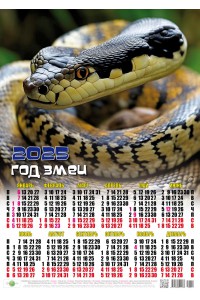 00012 Двенадцатый - 2025 (Листовой настенный календарь, формат А2)