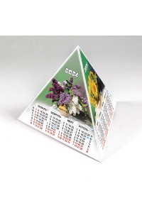 00203 Табель календарь пирамидка, Цветы - 2024  (Настольный календарь, учет рабочего времени)